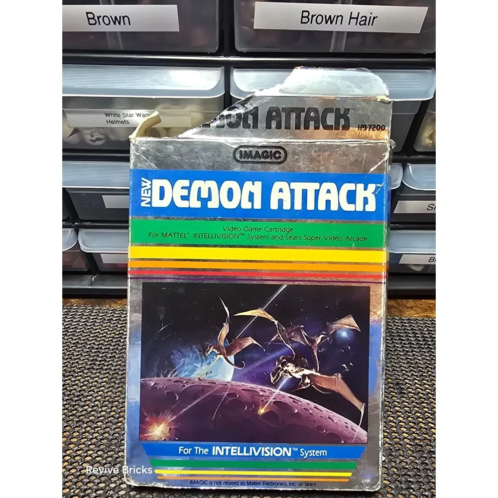 Boxed Intellivision New Demon Attack Mattel Electronics Game & Box Tested Workin